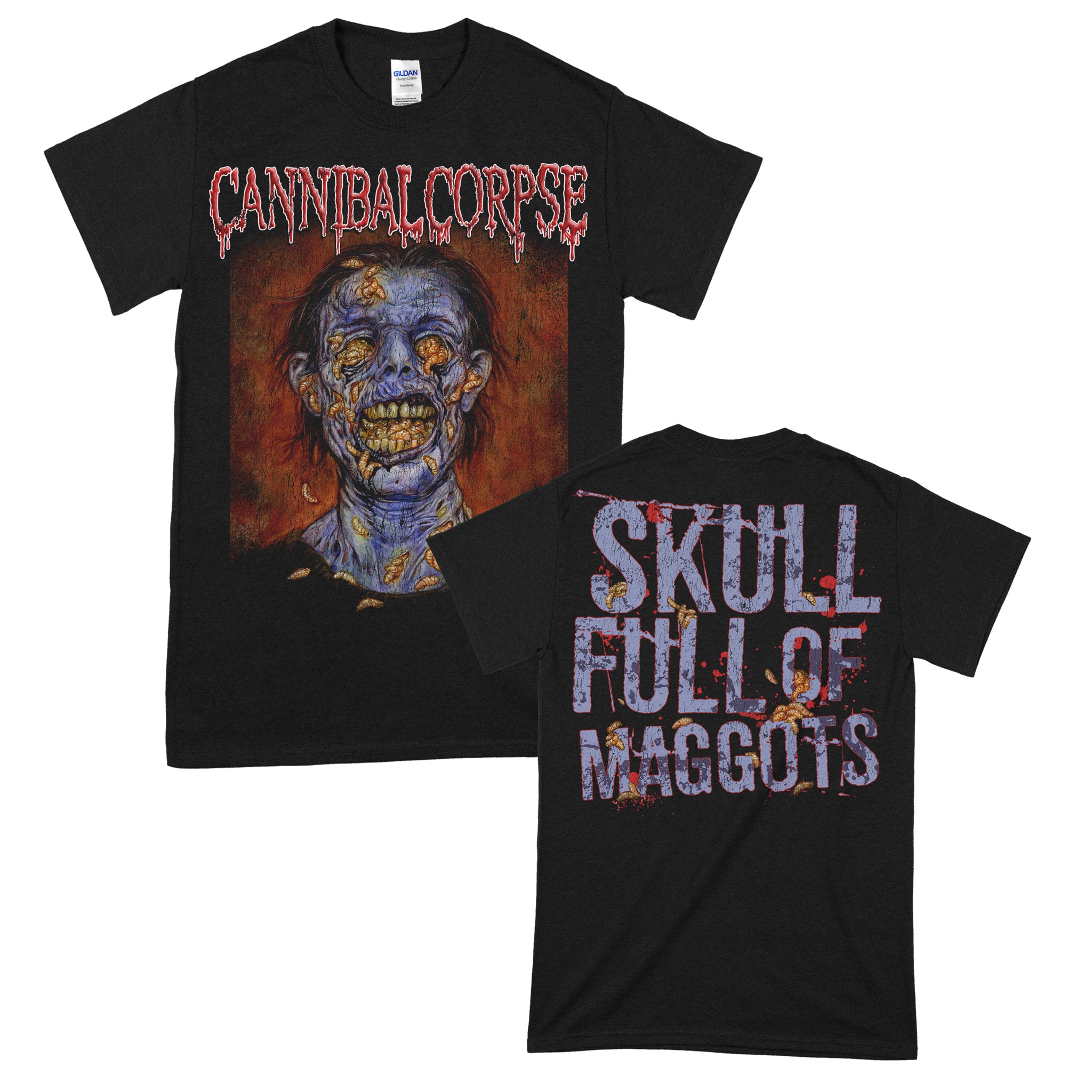 Cannibal Corpse (Skull Full Of Maggots) T-Shirt – Cannibal