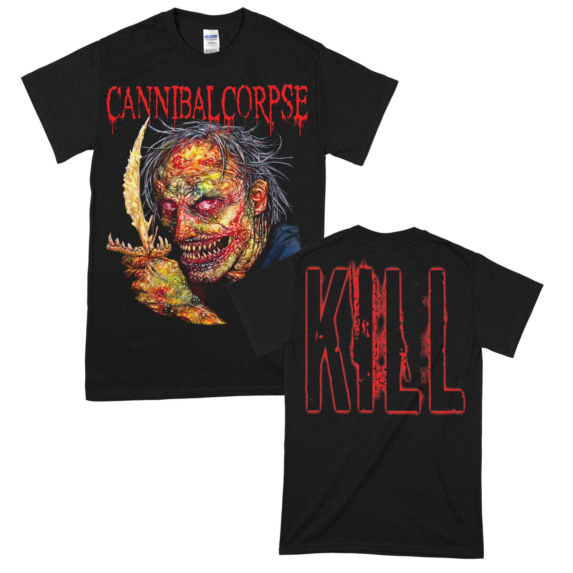 Cannibal Corpse Logo T-shirt Zwart - Officiële Band Merch Horror Death Metal